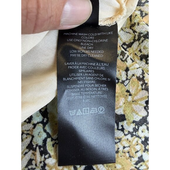 Free People Feeling Groovy Maxi Dress Floral Print Boho V-Neck M - Picture 8 of 11